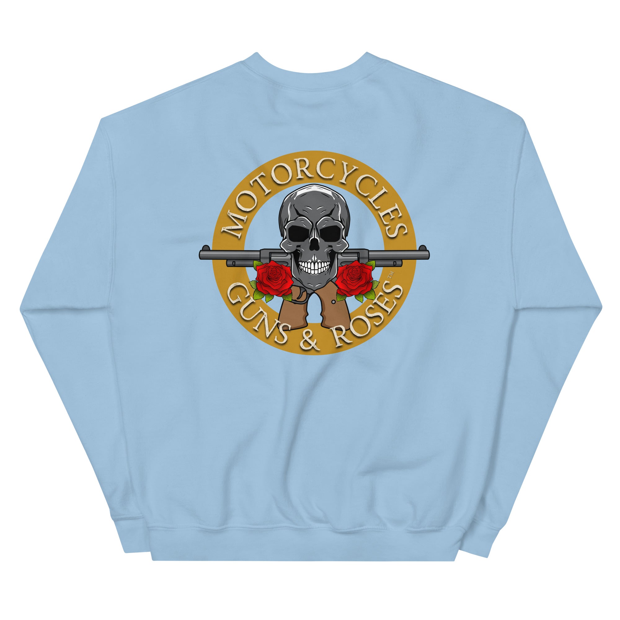 Motorcycles Guns And Roses Sweatshirt-MGW Clothing