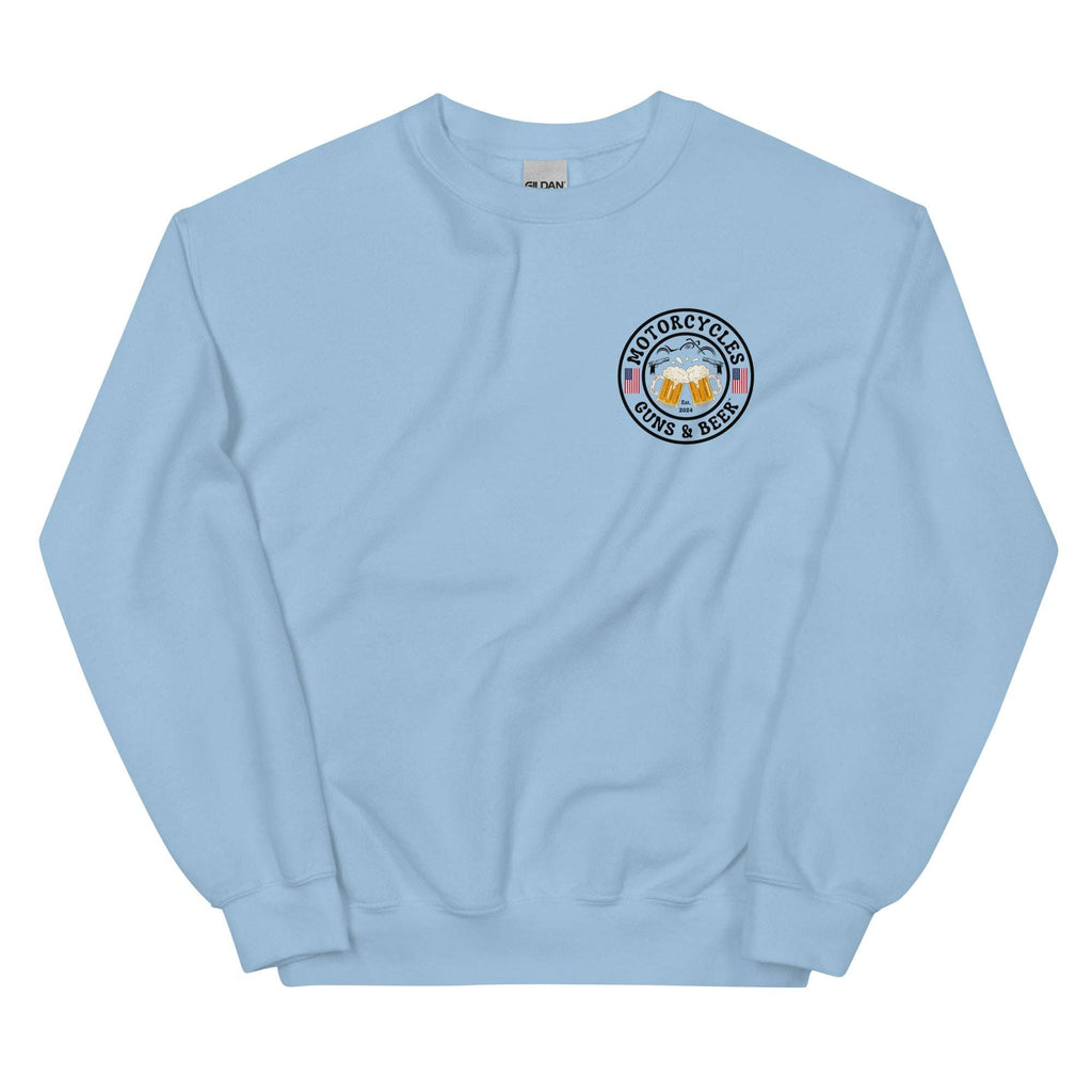 Motorcycles Guns And Beer Sweatshirt - MGW Clothing