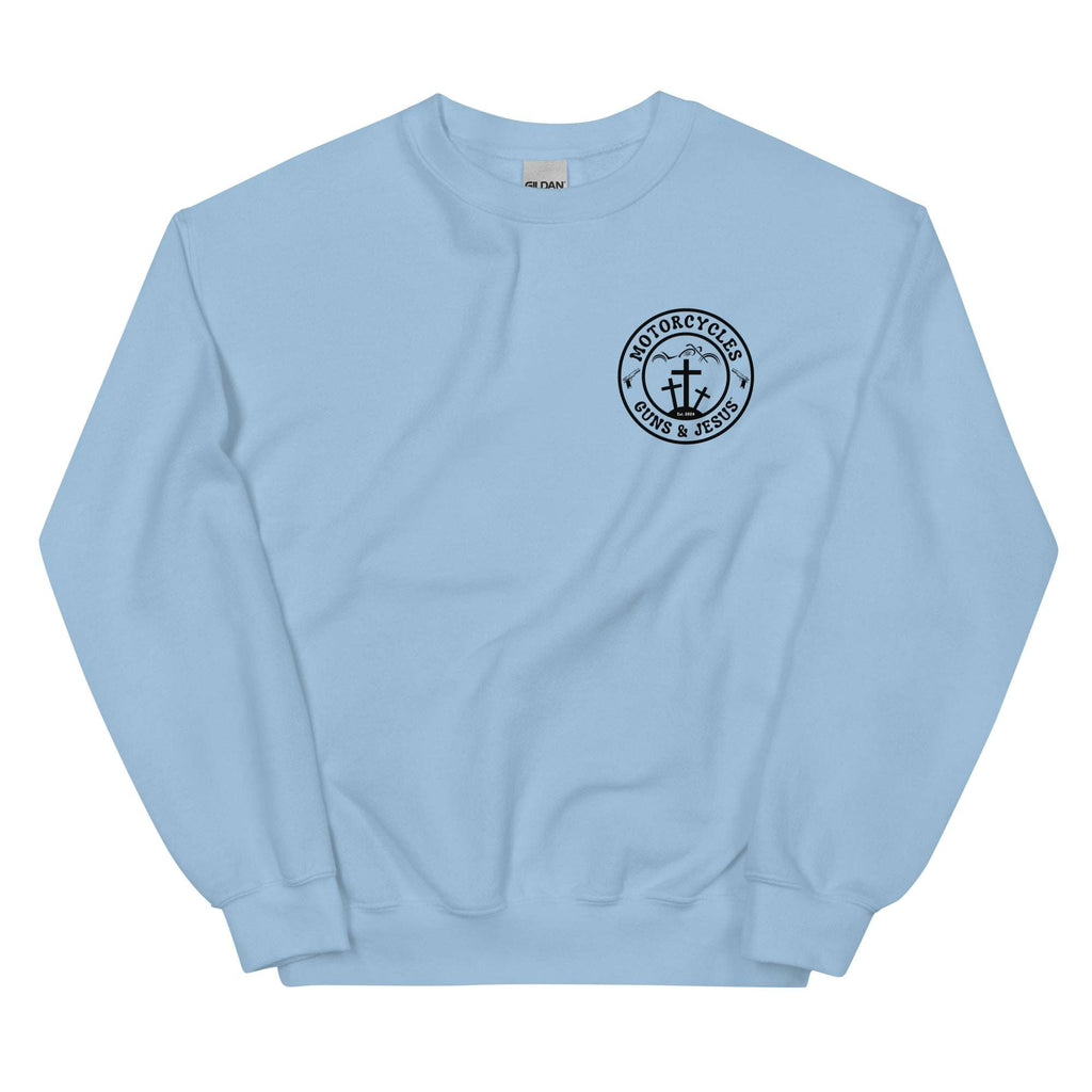 Motorcycles Guns And Jesus Sweatshirt - MGW Clothing