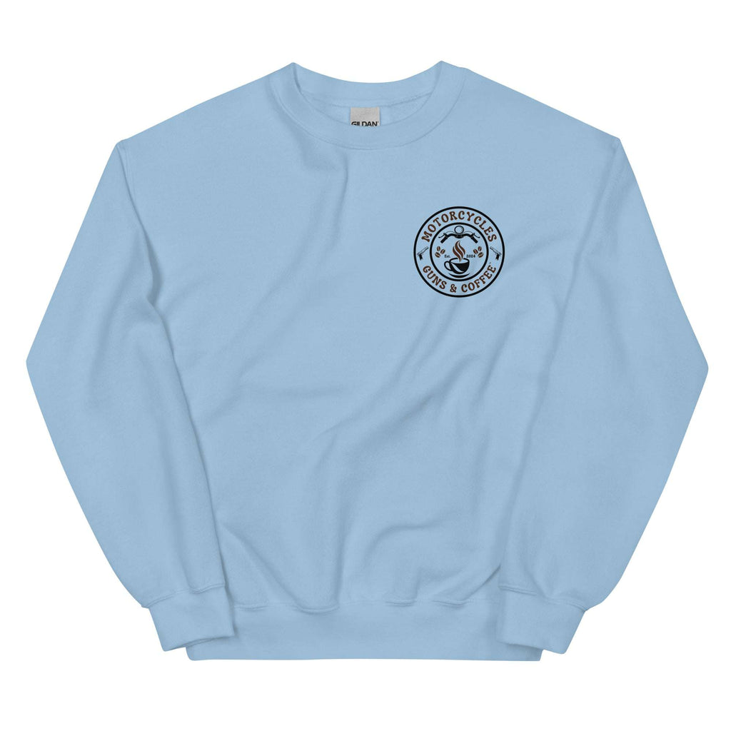 Motorcycles Guns And Coffee Sweatshirt - MGW Clothing
