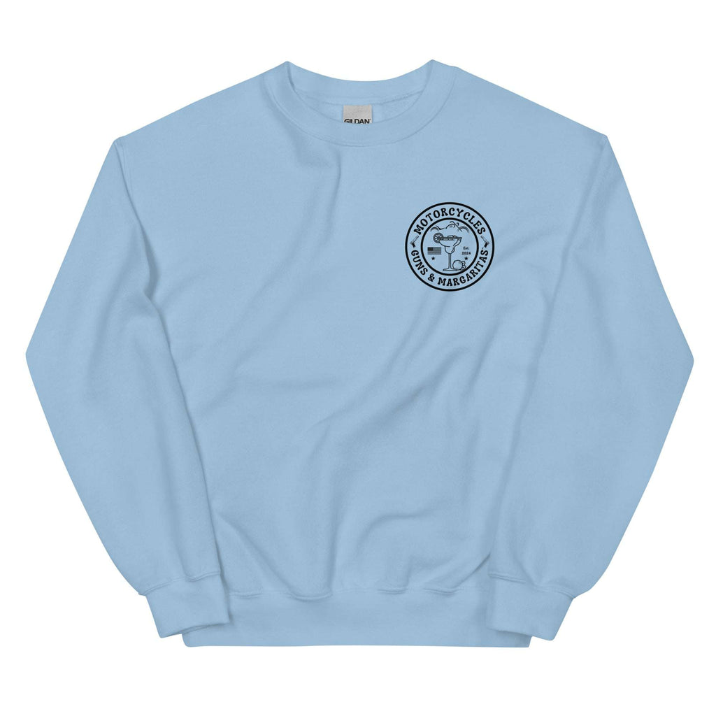 Motorcycles Guns And Margaritas Sweatshirt - MGW Clothing