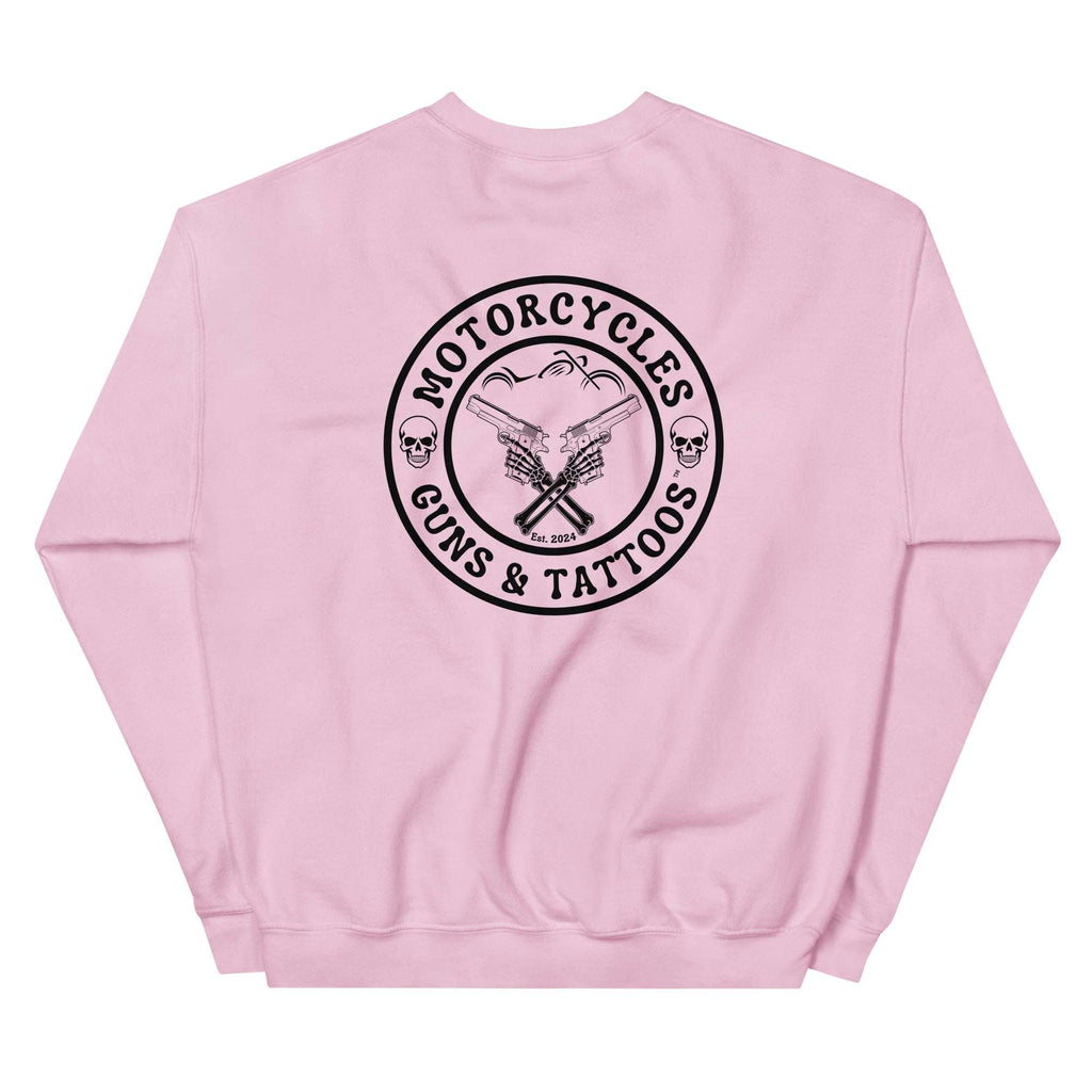 Motorcycles Guns And Tattoos Sweatshirt-MGW Clothing