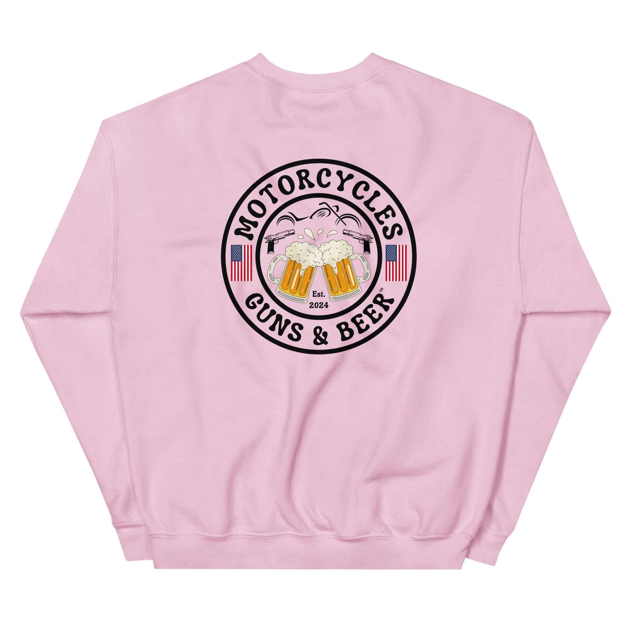 Motorcycles Guns And Beer Sweatshirt - MGW Clothing