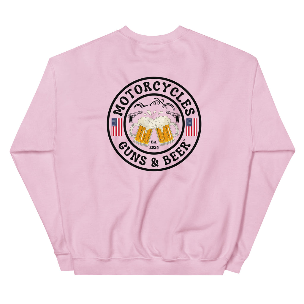 Motorcycles Guns And Beer Sweatshirt-MGW Clothing