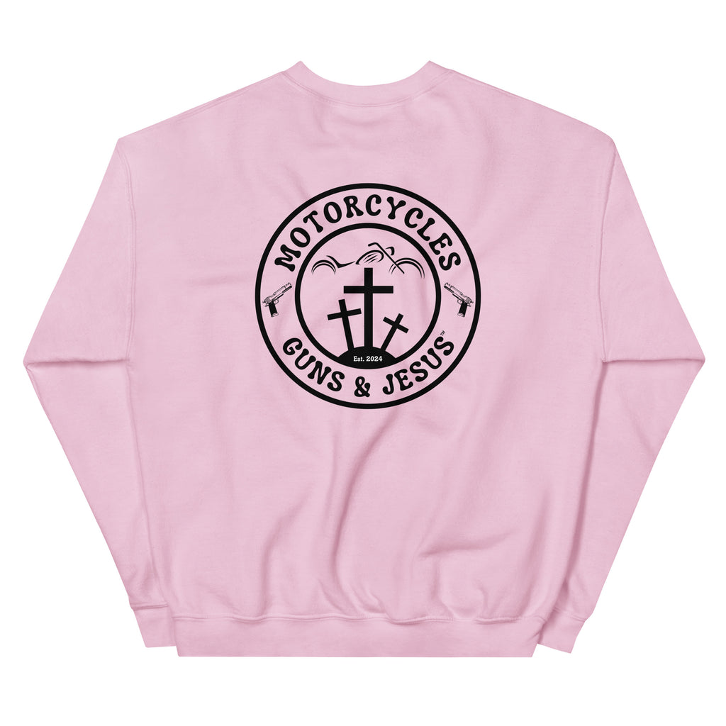 Motorcycles Guns And Jesus Sweatshirt-MGW Clothing
