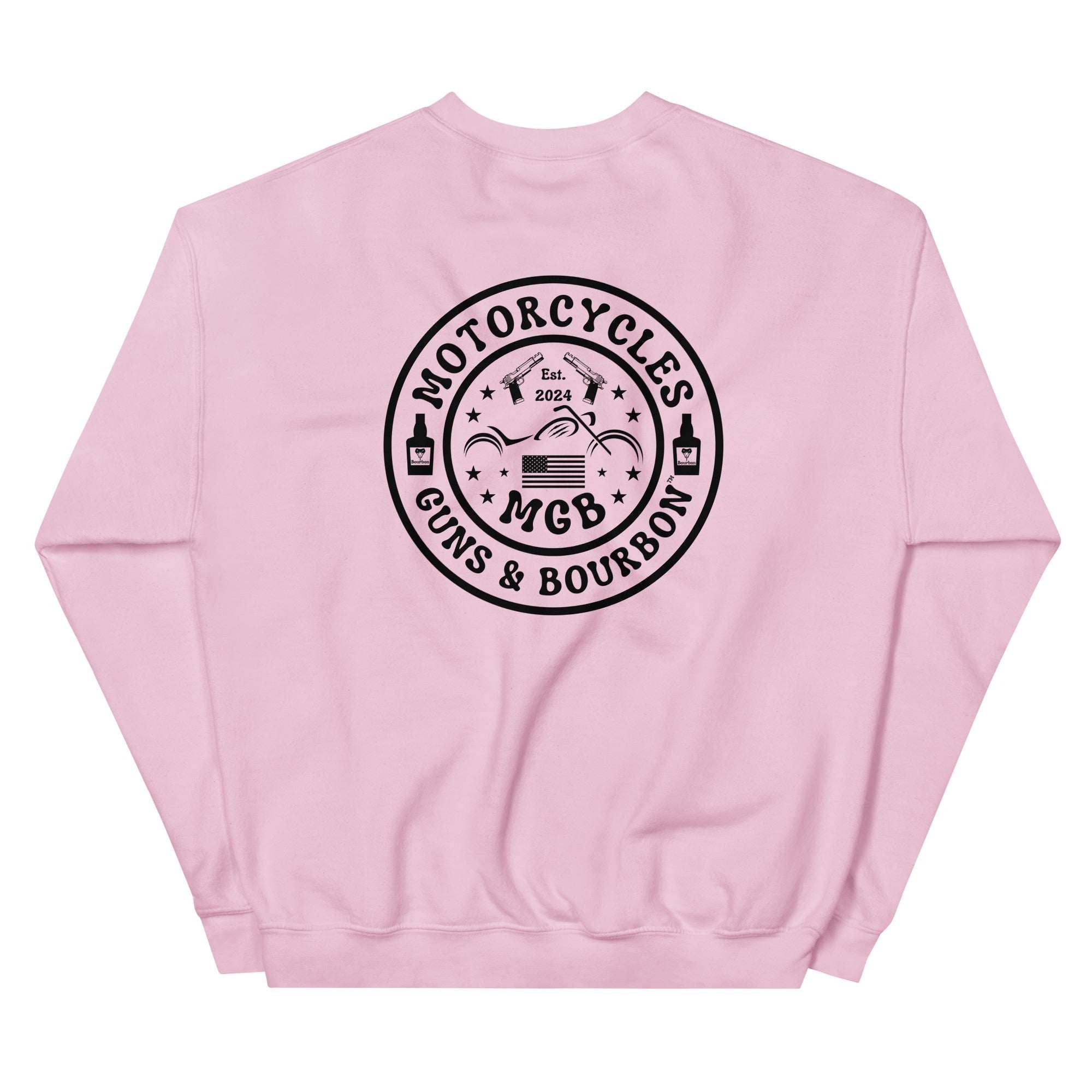 Motorcycles Guns And Bourbon Sweatshirt - MGW Clothing