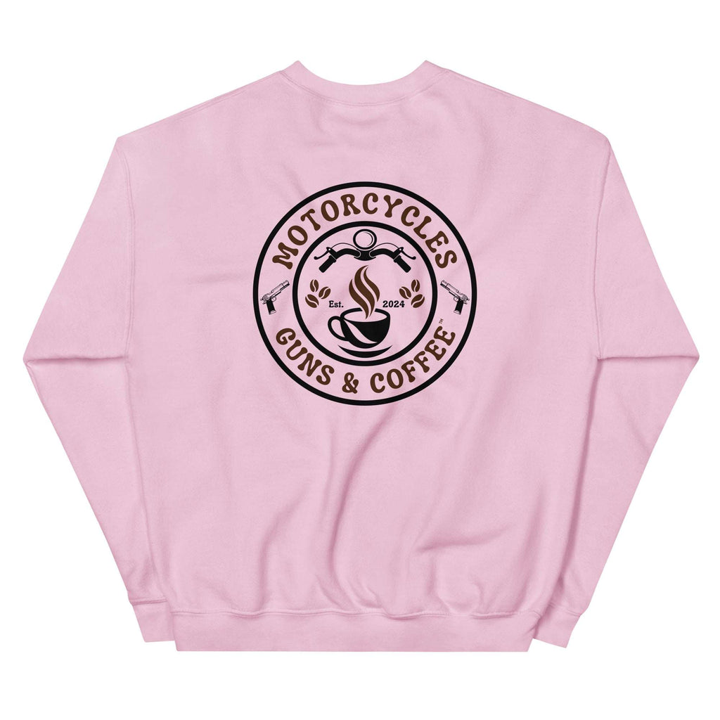 Motorcycles Guns And Coffee Sweatshirt - MGW Clothing