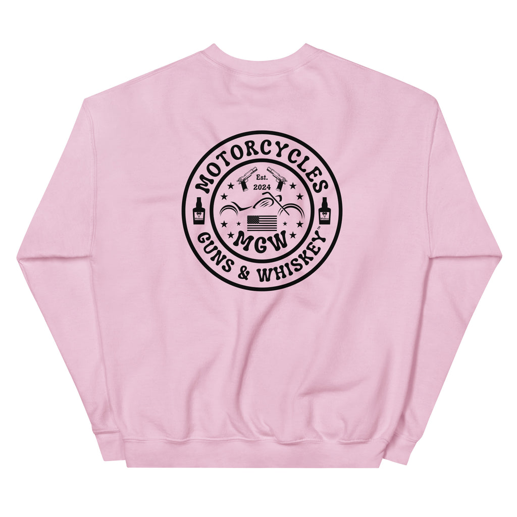 Motorcycles Guns And Whiskey Sweatshirt-MGW Clothing