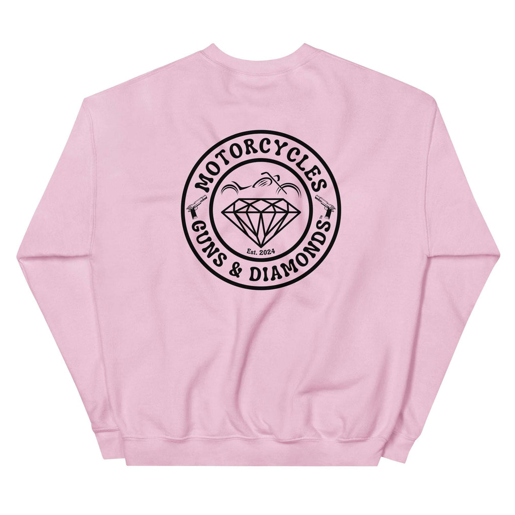 Motorcycles Guns And Diamonds Sweatshirt - MGW Clothing