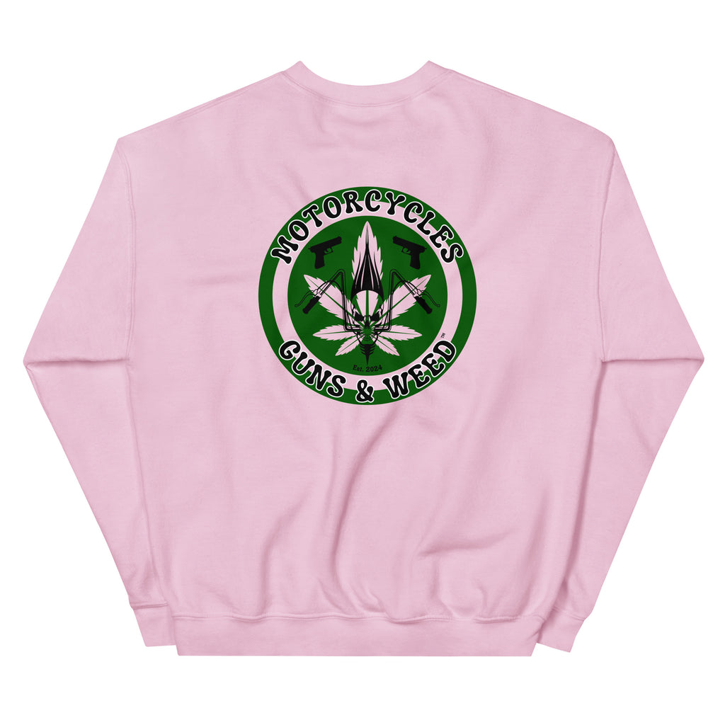 Motorcycles Guns And Weed Sweatshirt-MGW Clothing