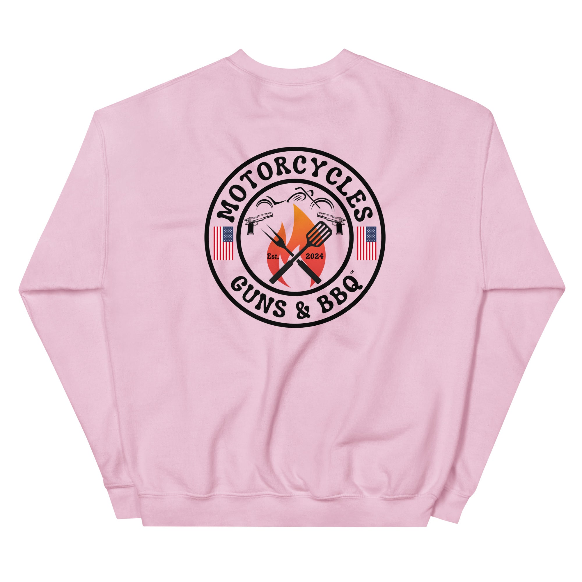 Motorcycles Guns And Bbq Sweatshirt-MGW Clothing