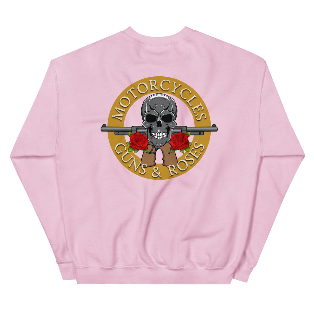 Motorcycles Guns And Roses Sweatshirt-MGW Clothing