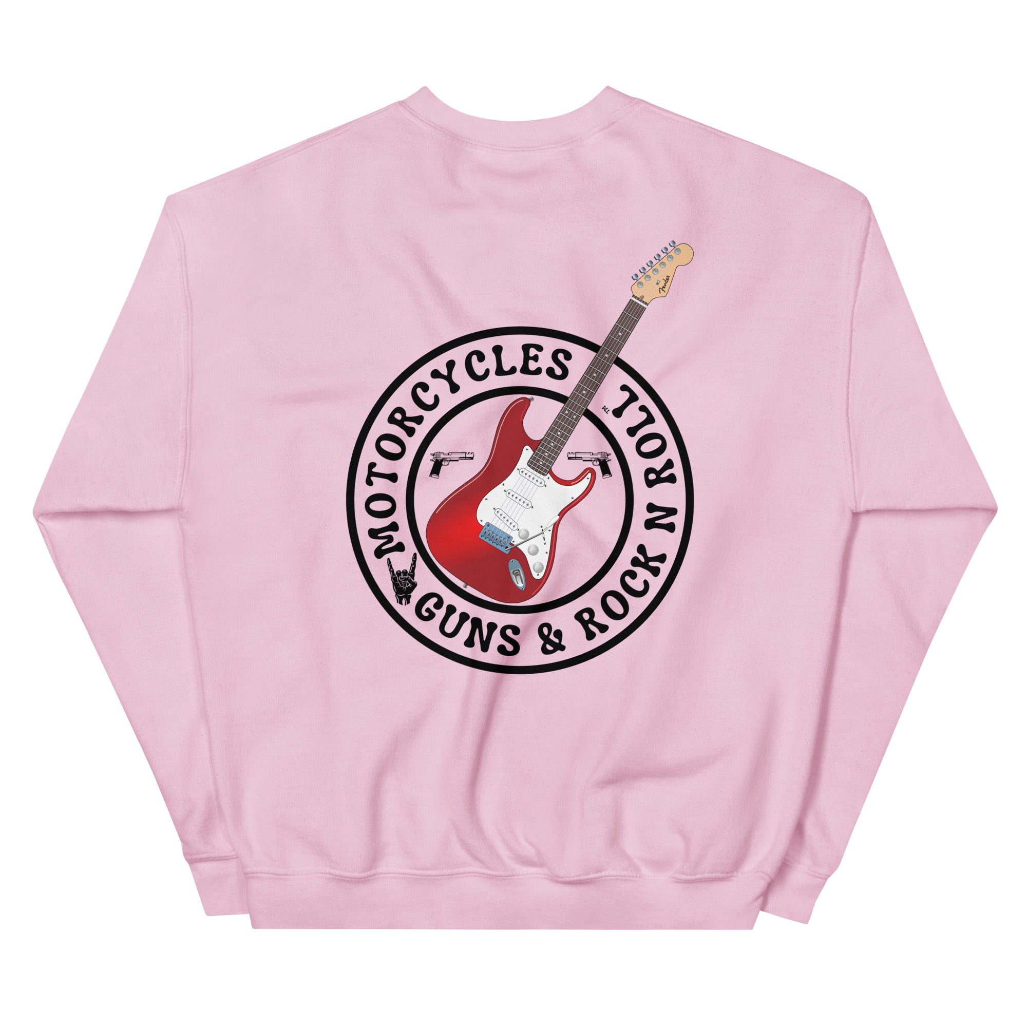 Motorcycles Guns And Rock N Roll Sweatshirt-MGW Clothing
