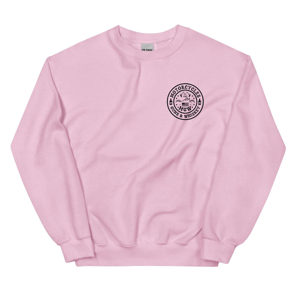 Motorcycles Guns And Whiskey Sweatshirt - MGW Clothing