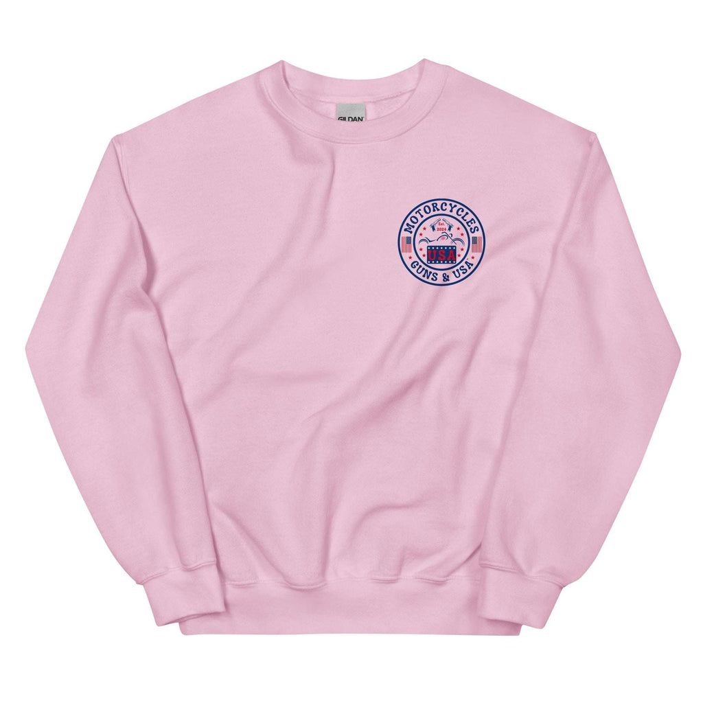 Motorcycles Guns And Usa Sweatshirt - MGW Clothing