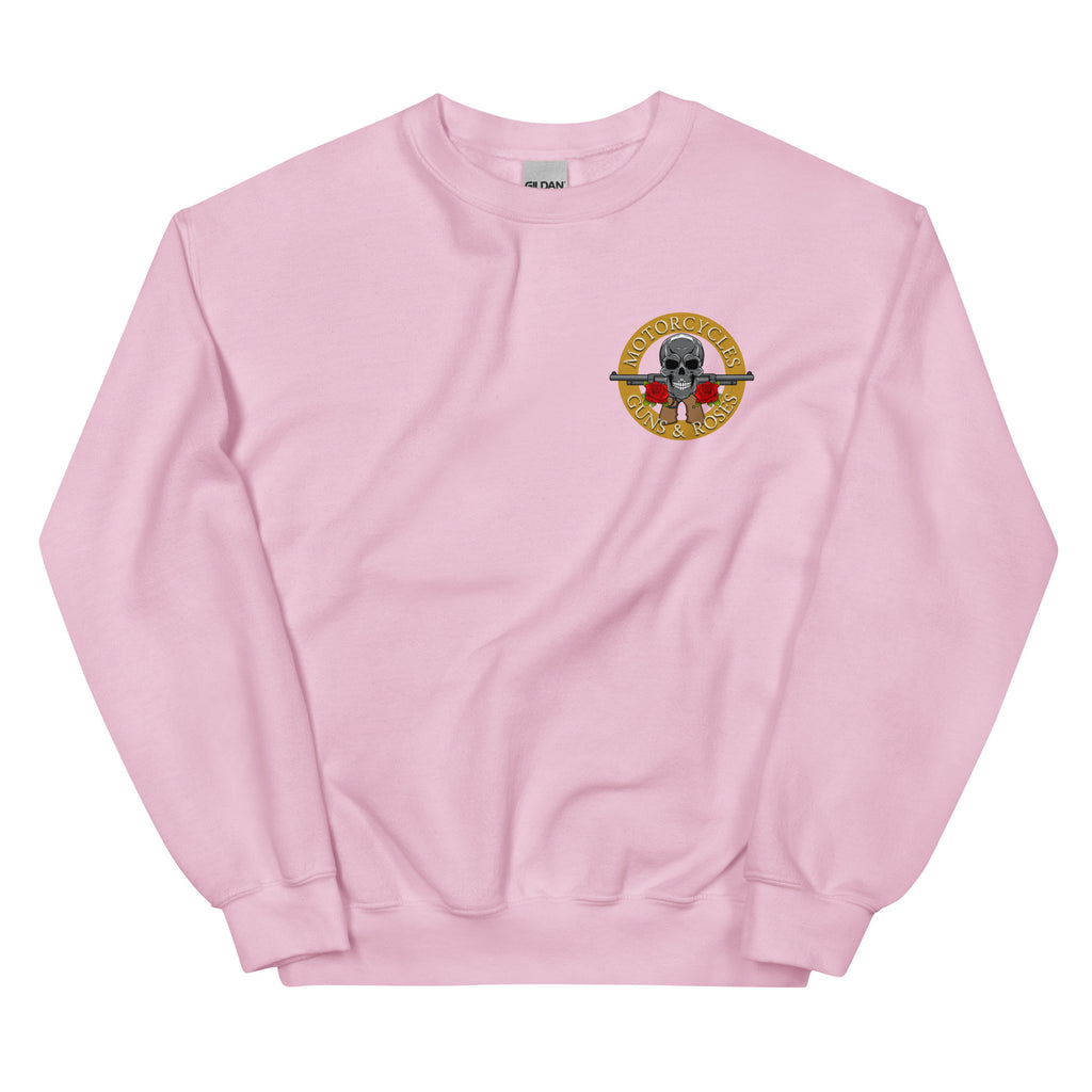 Motorcycles Guns And Roses Sweatshirt-MGW Clothing