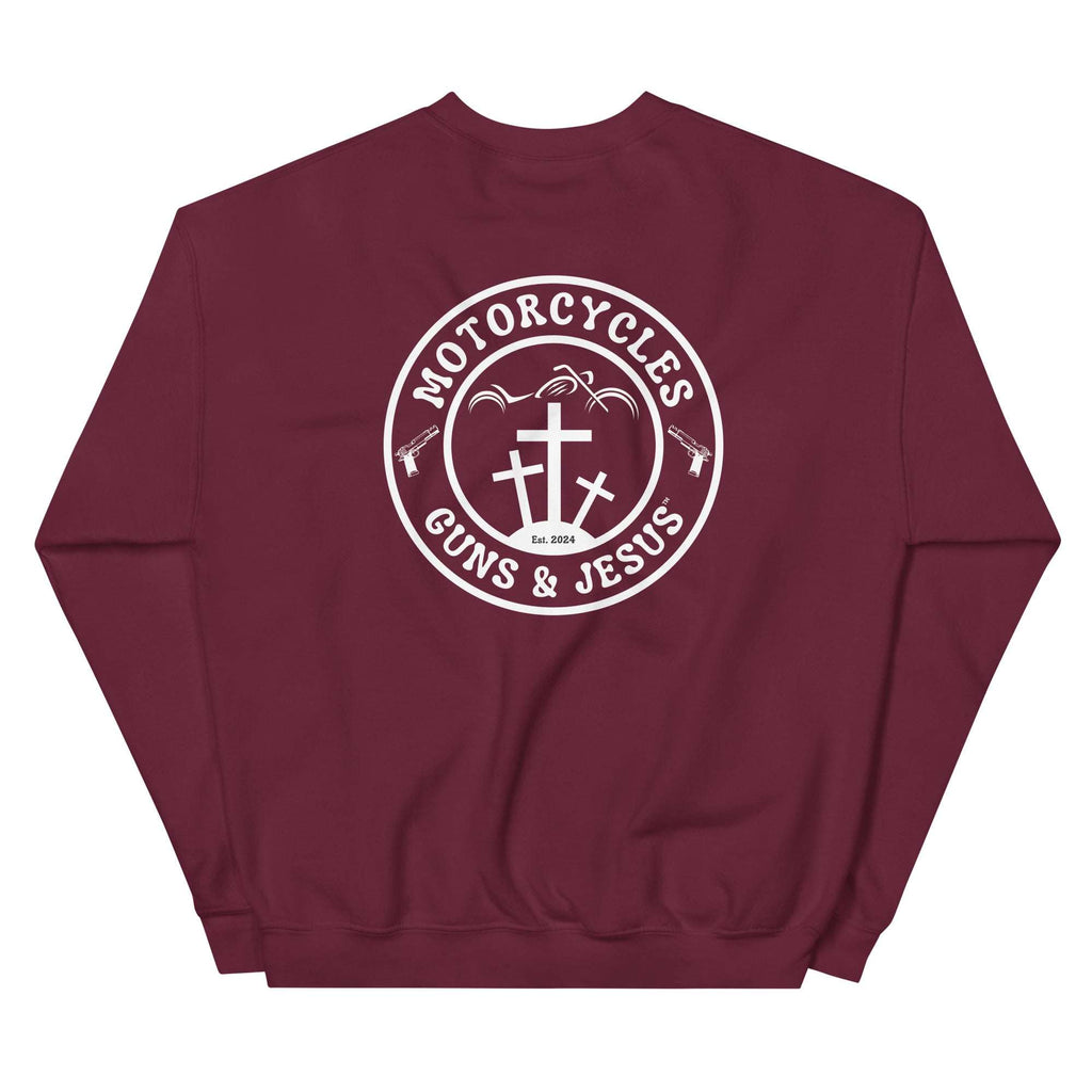 Motorcycles Guns And Jesus Sweatshirt - MGW Clothing