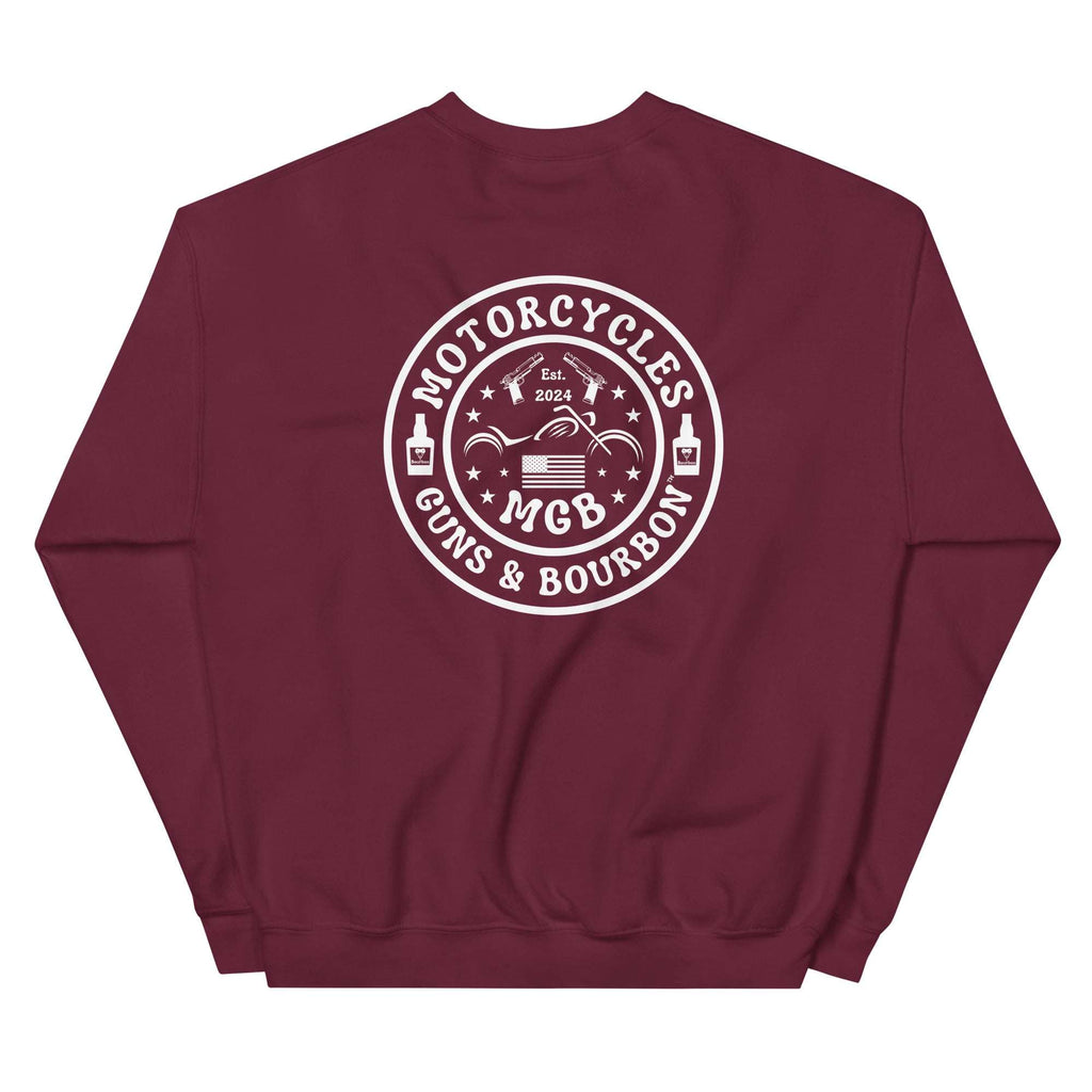 Motorcycles Guns And Bourbon Sweatshirt - MGW Clothing