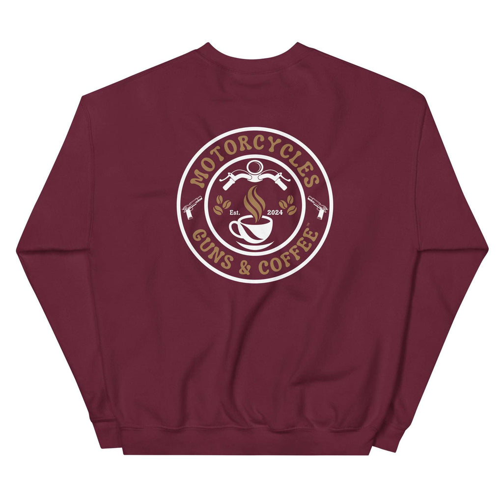 Motorcycles Guns And Coffee Sweatshirt - MGW Clothing