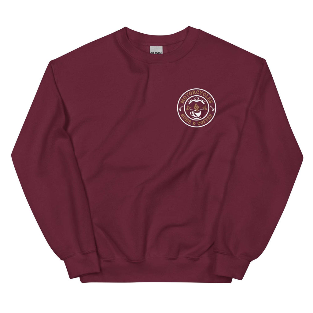 Motorcycles Guns And Coffee Sweatshirt - MGW Clothing