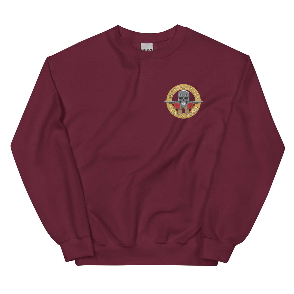 Motorcycles Guns And Roses Sweatshirt - MGW Clothing