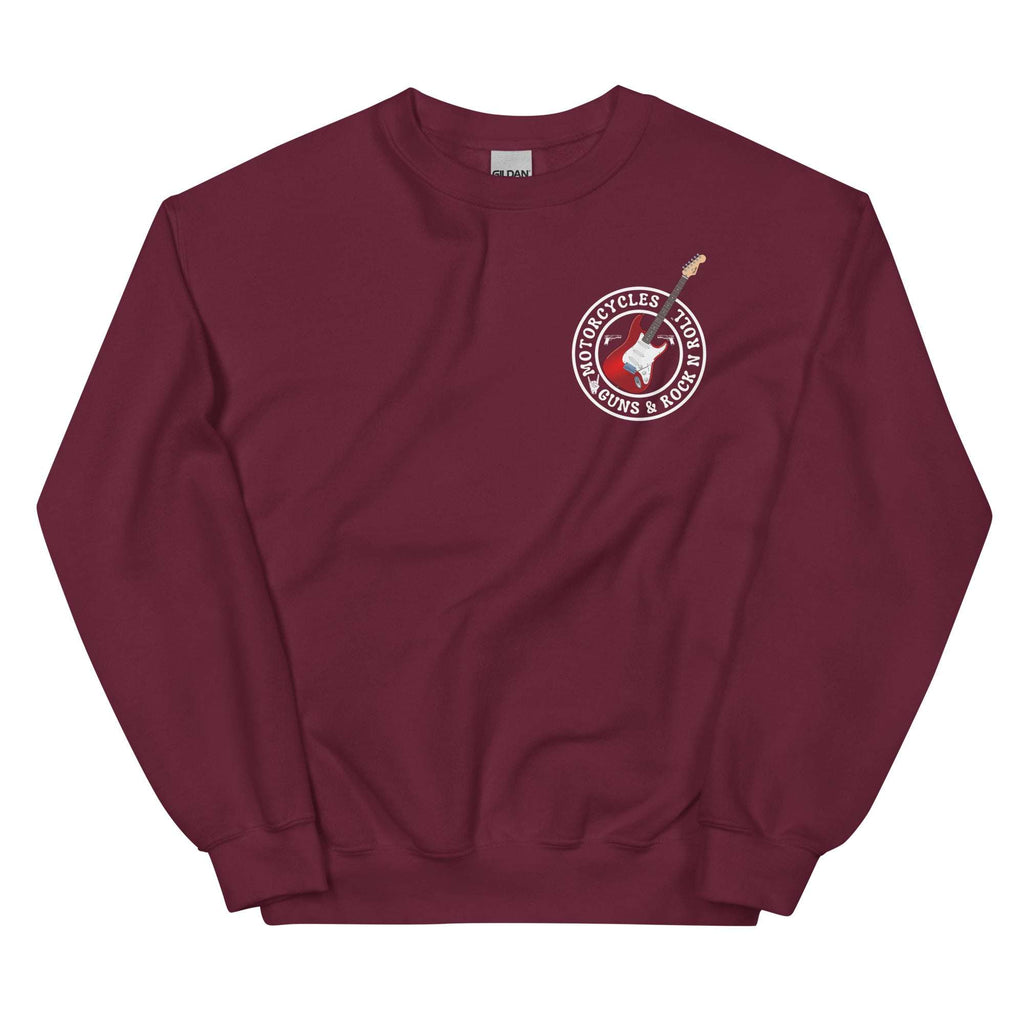 Motorcycles Guns And Rock N Roll Sweatshirt - MGW Clothing
