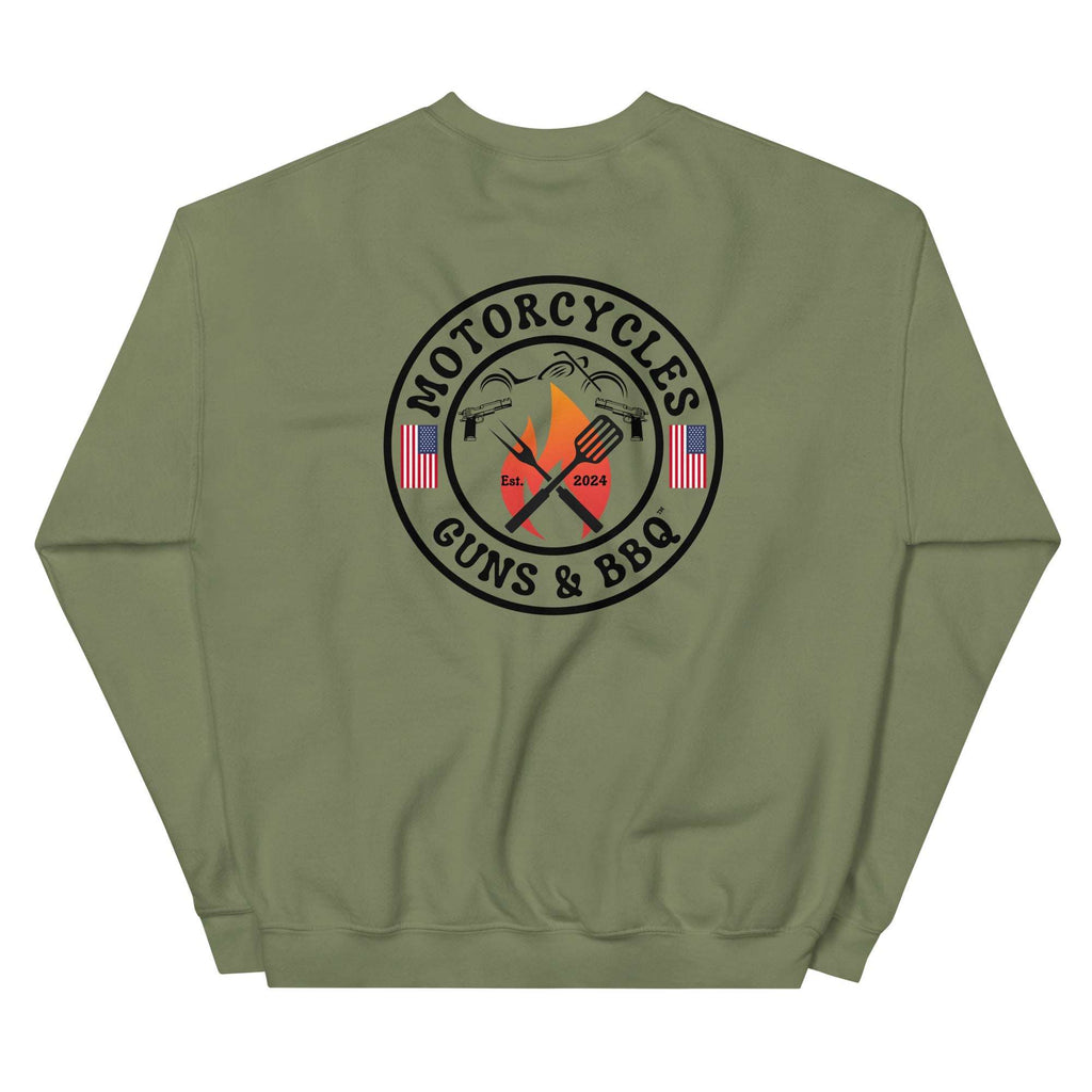 Motorcycles Guns And Bbq Sweatshirt - MGW Clothing