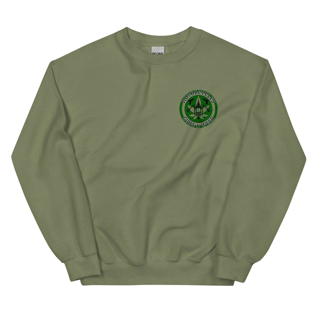 Motorcycles Guns And Weed Sweatshirt - MGW Clothing