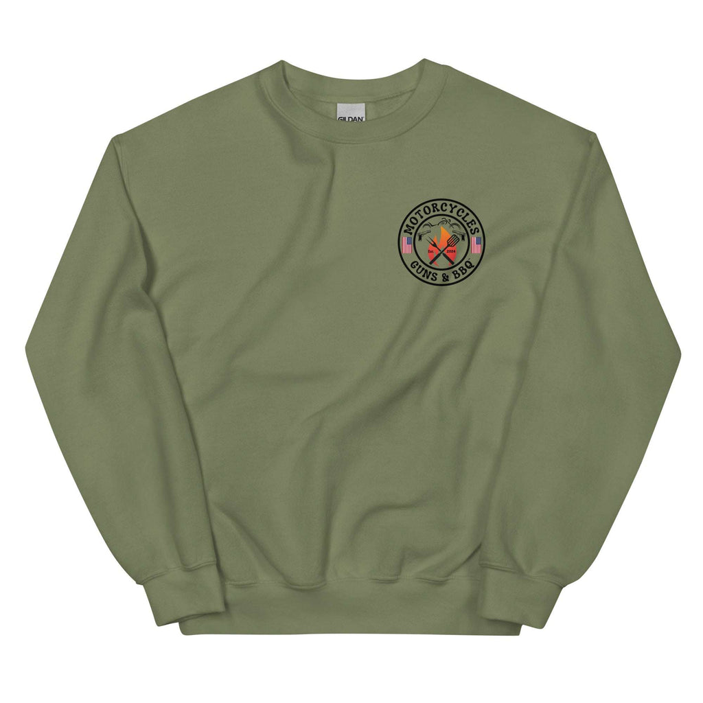 Motorcycles Guns And Bbq Sweatshirt - MGW Clothing