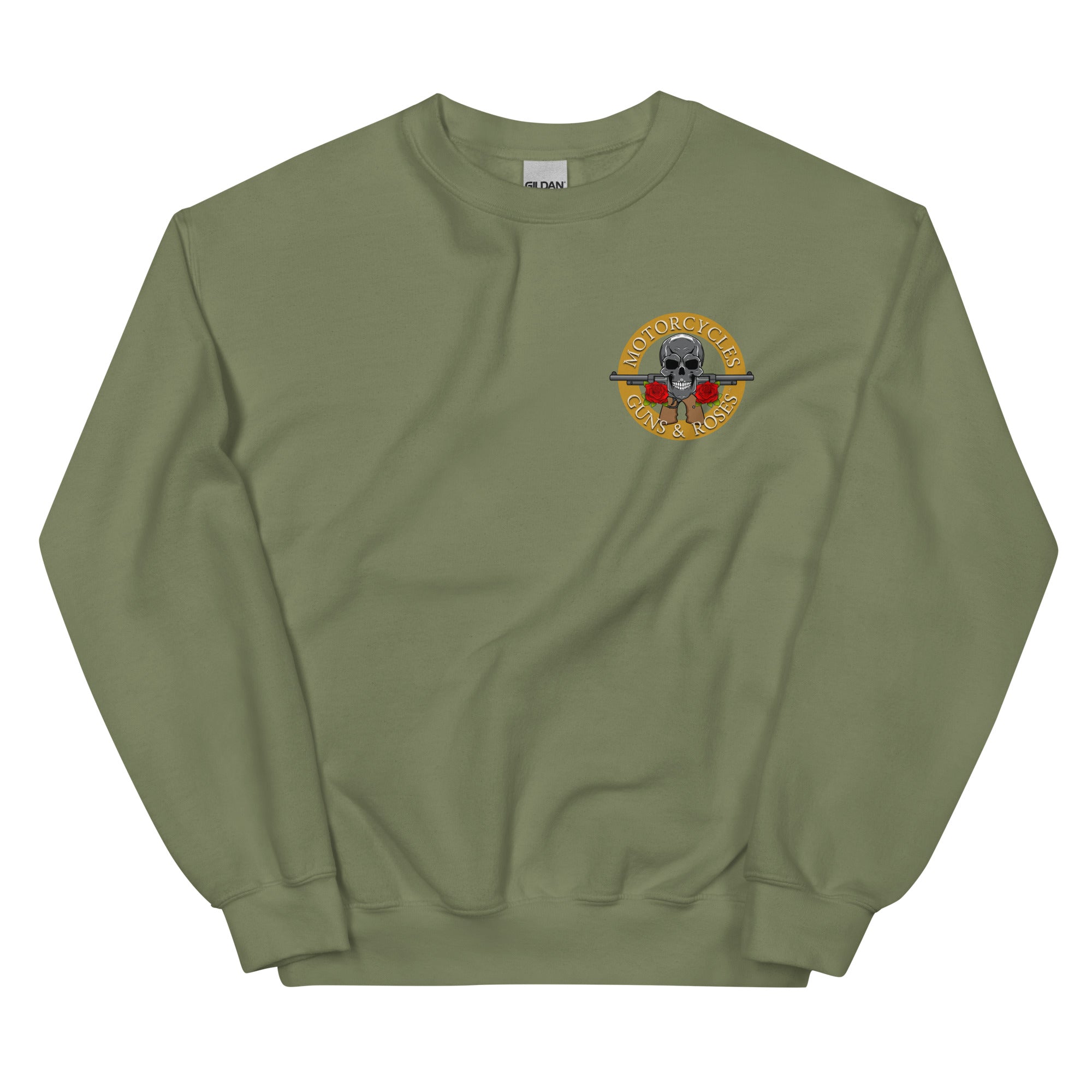 Motorcycles Guns And Roses Sweatshirt-MGW Clothing