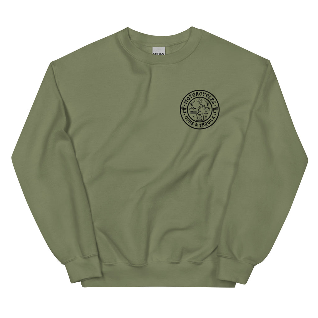 Motorcycles Guns And Tequila Sweatshirt - MGW Clothing