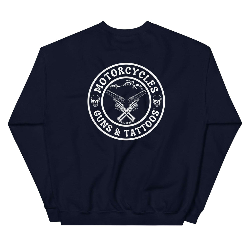 Motorcycles Guns And Tattoos Sweatshirt-MGW Clothing