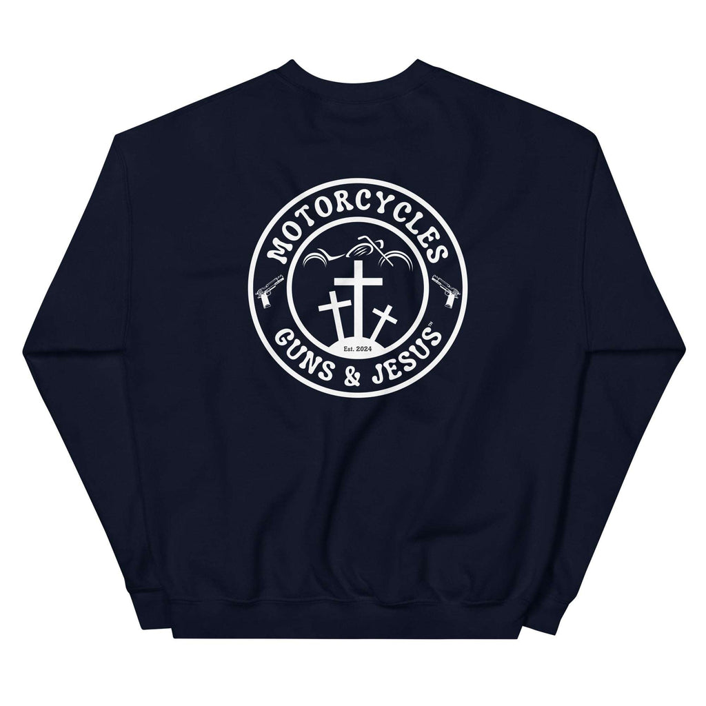 Motorcycles Guns And Jesus Sweatshirt - MGW Clothing