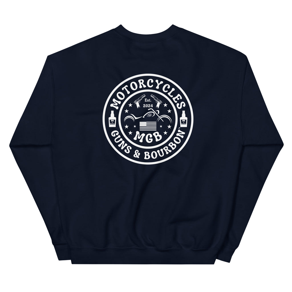 Motorcycles Guns And Bourbon Sweatshirt-MGW Clothing