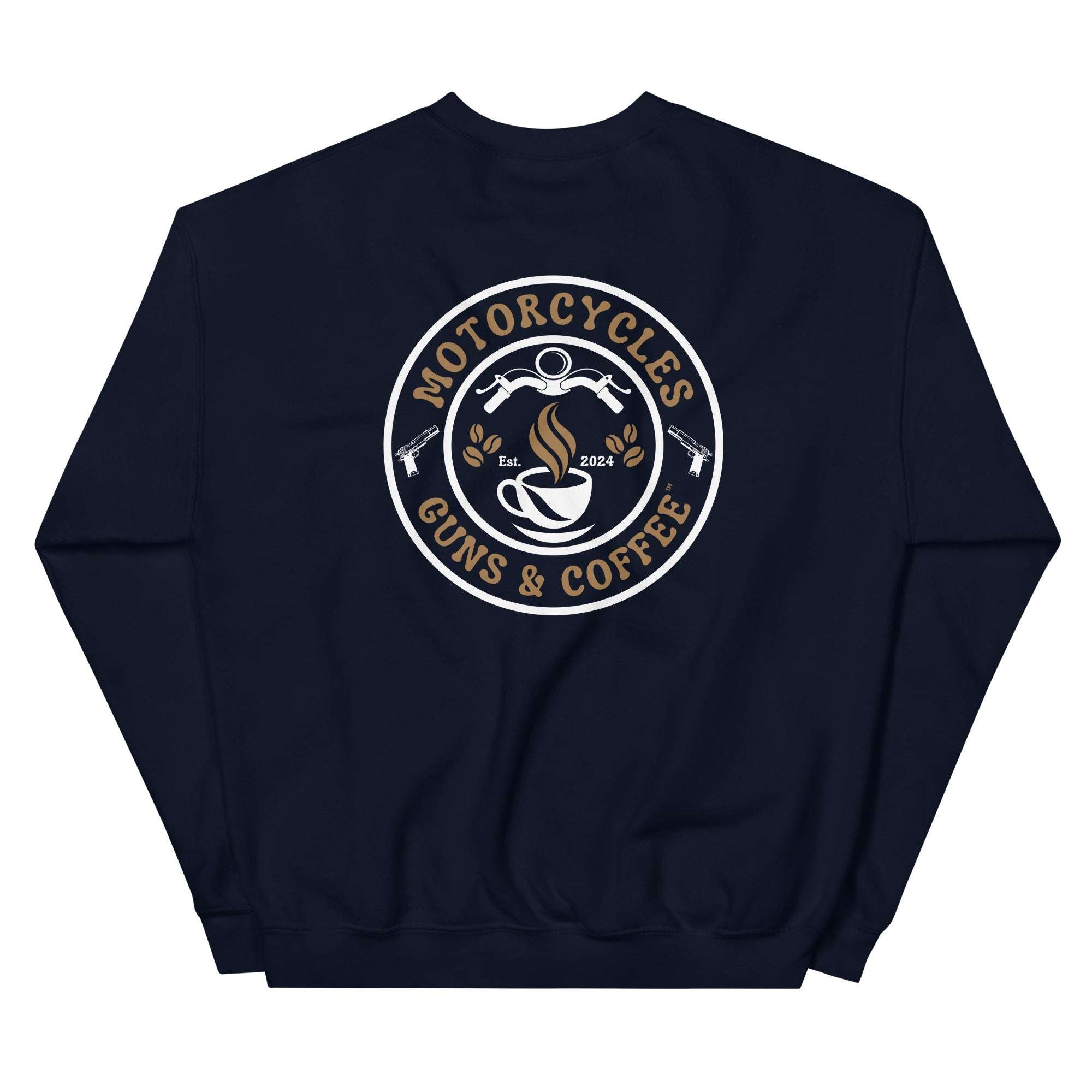 Motorcycles Guns And Coffee Sweatshirt-MGW Clothing