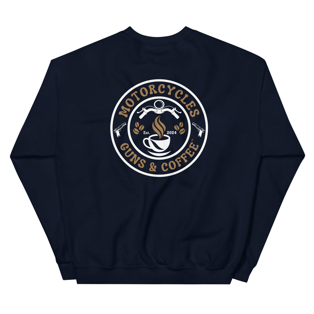 Motorcycles Guns And Coffee Sweatshirt-MGW Clothing