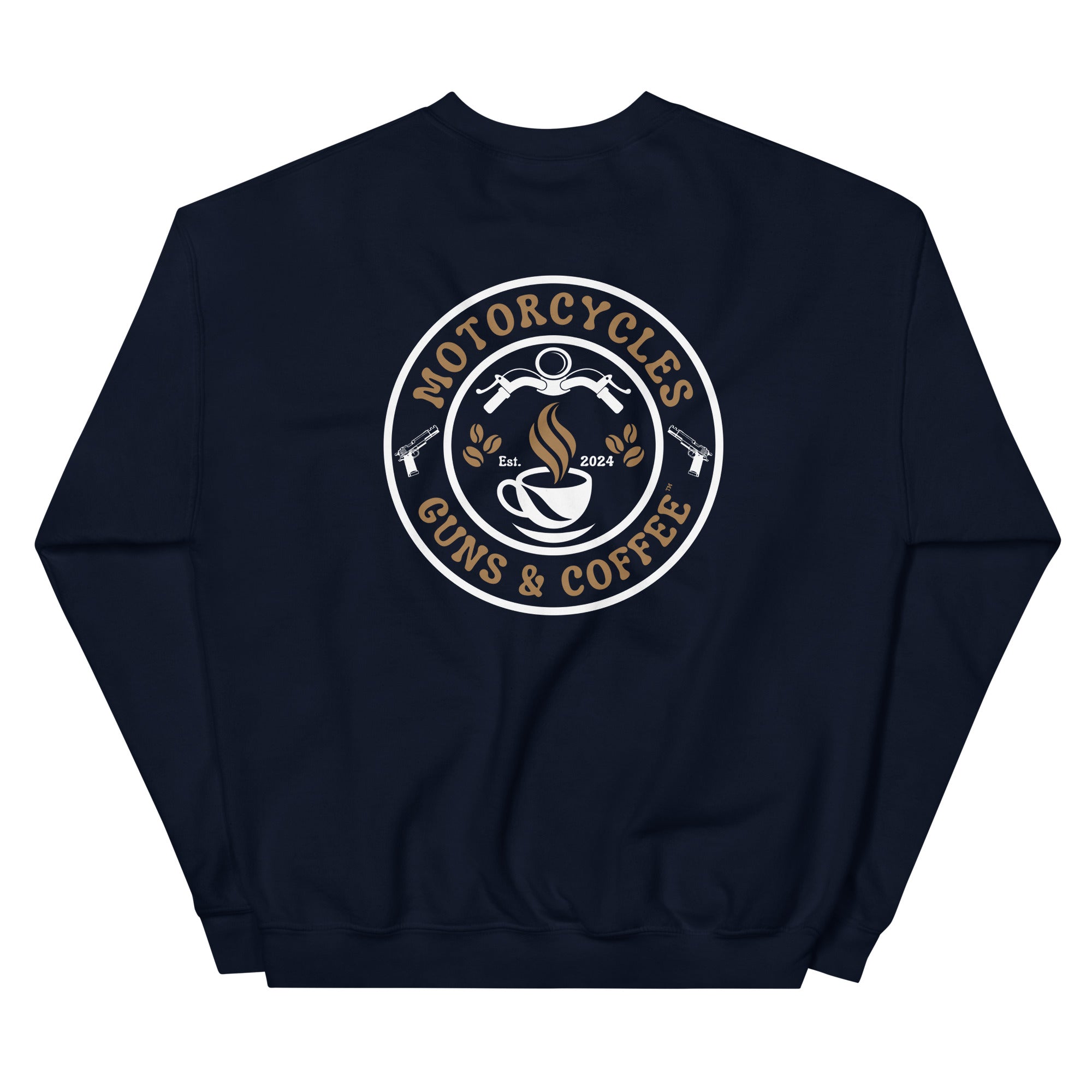 Motorcycles Guns And Coffee Sweatshirt-MGW Clothing