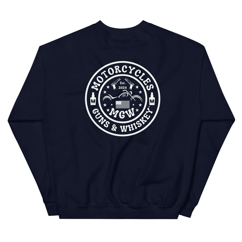Motorcycles Guns And Whiskey Sweatshirt - MGW Clothing