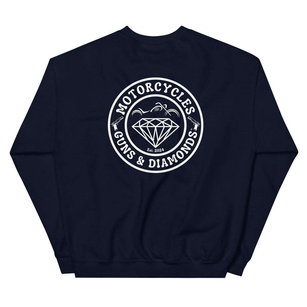 Motorcycles Guns And Diamonds Sweatshirt - MGW Clothing