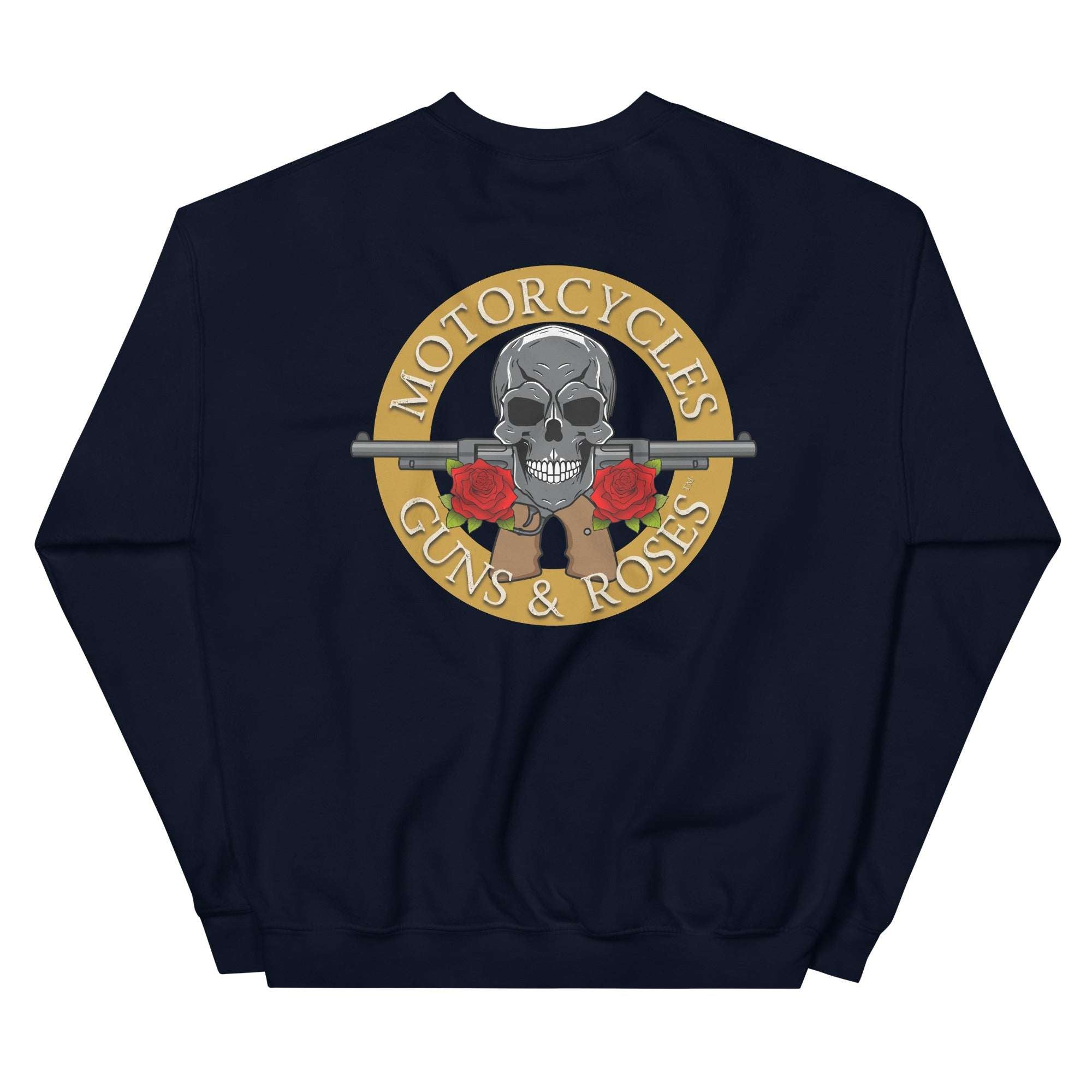 Motorcycles Guns And Roses Sweatshirt-MGW Clothing