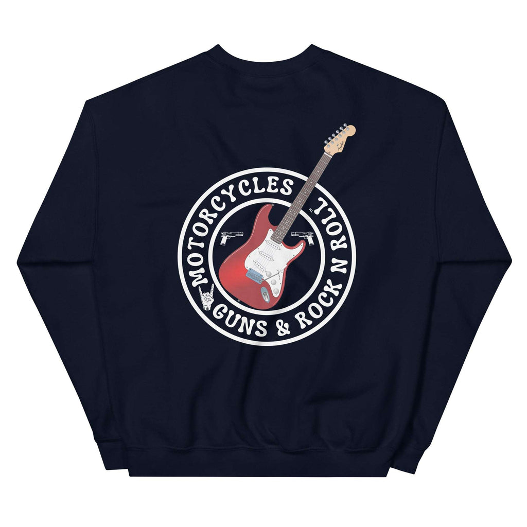 Motorcycles Guns And Rock N Roll Sweatshirt - MGW Clothing