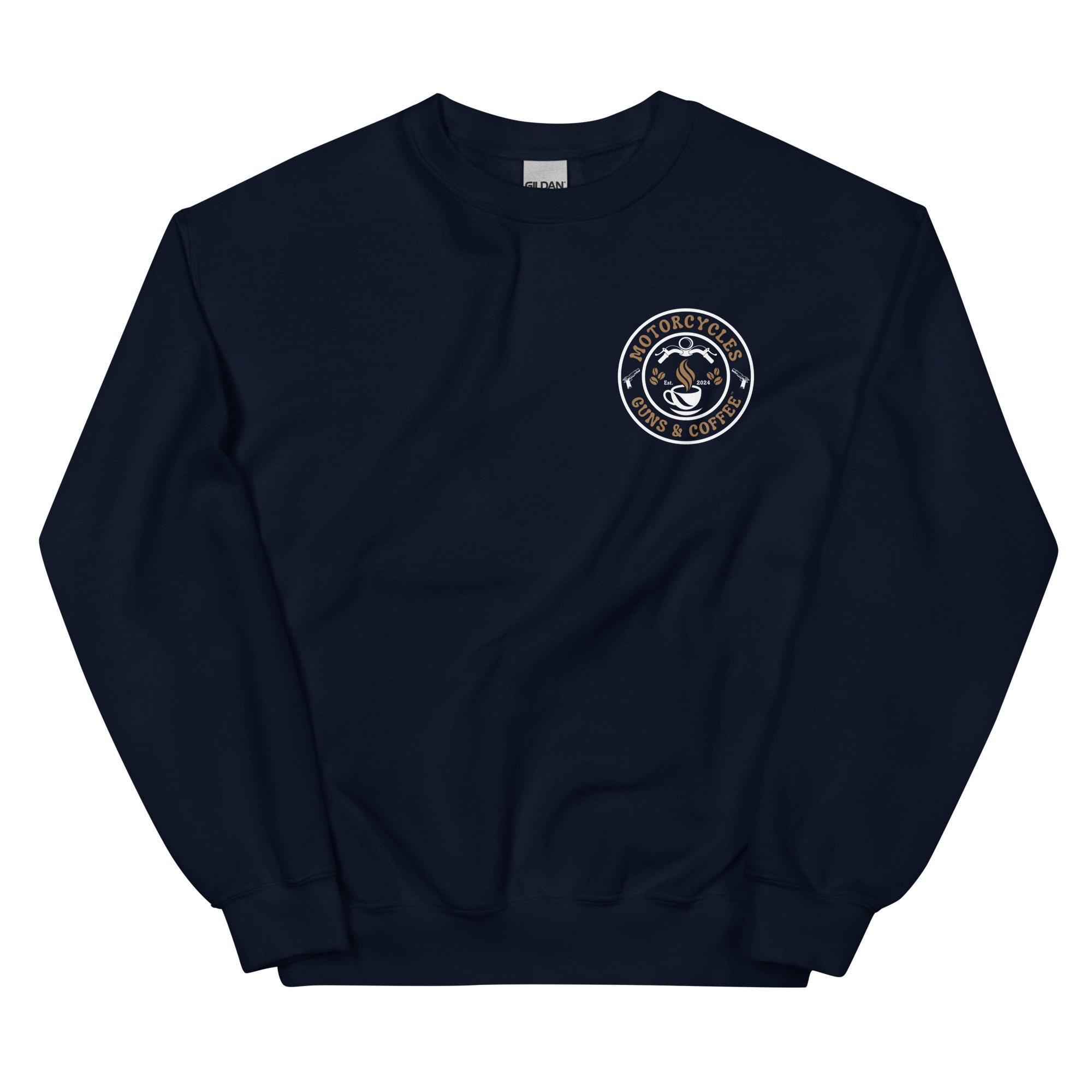 Motorcycles Guns And Coffee Sweatshirt-MGW Clothing