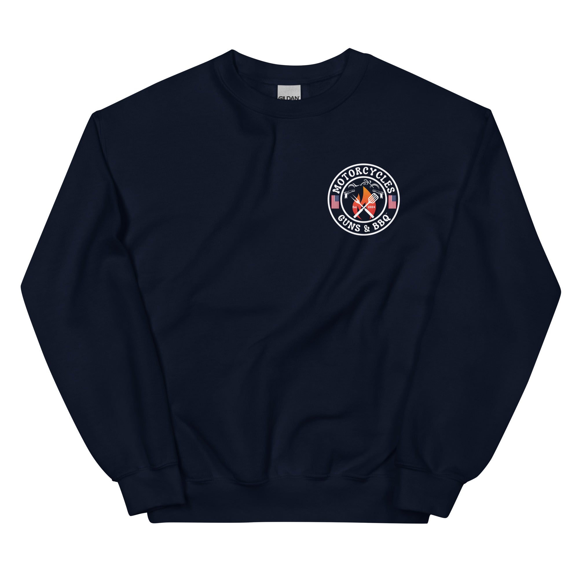 Motorcycles Guns And Bbq Sweatshirt-MGW Clothing