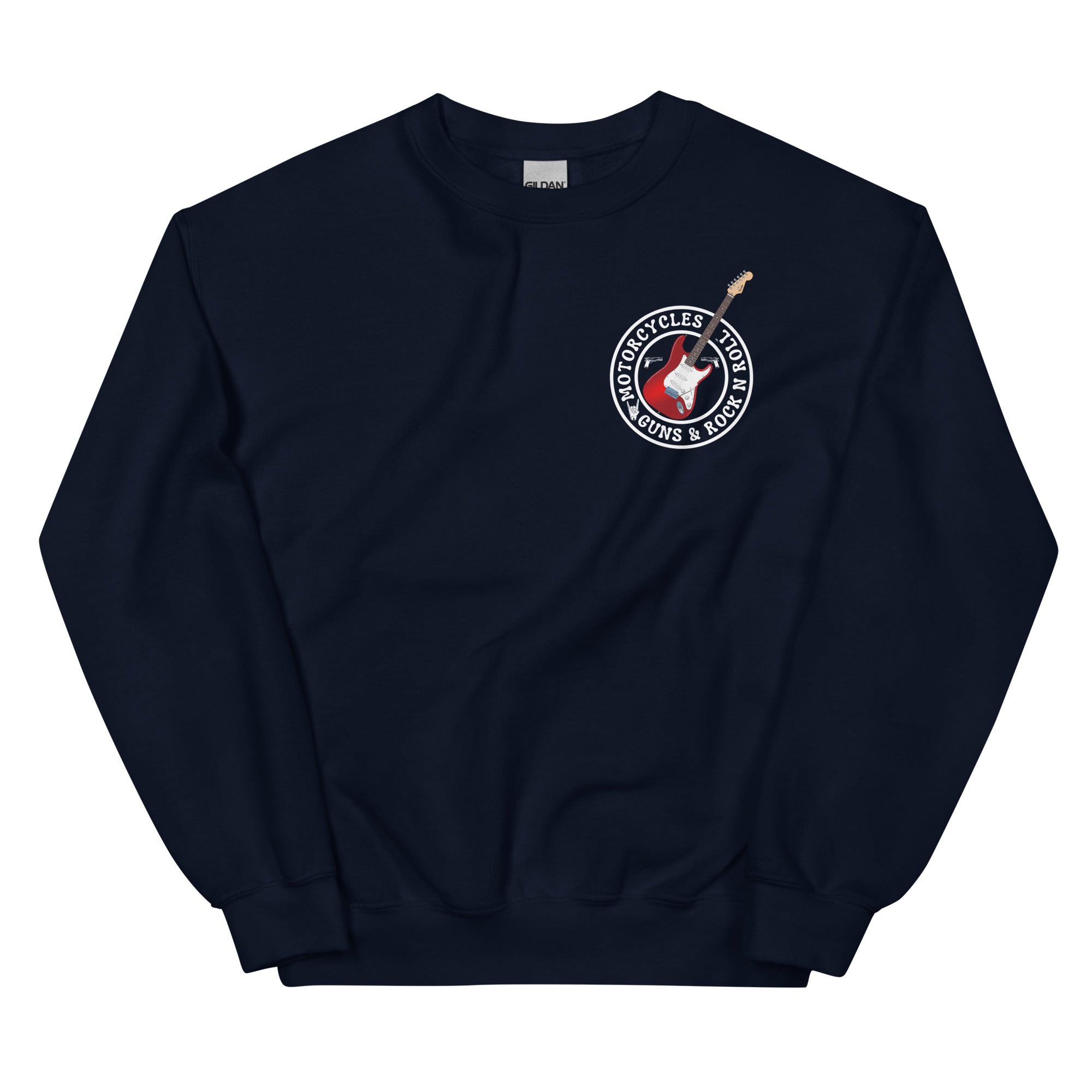 Motorcycles Guns And Rock N Roll Sweatshirt-MGW Clothing