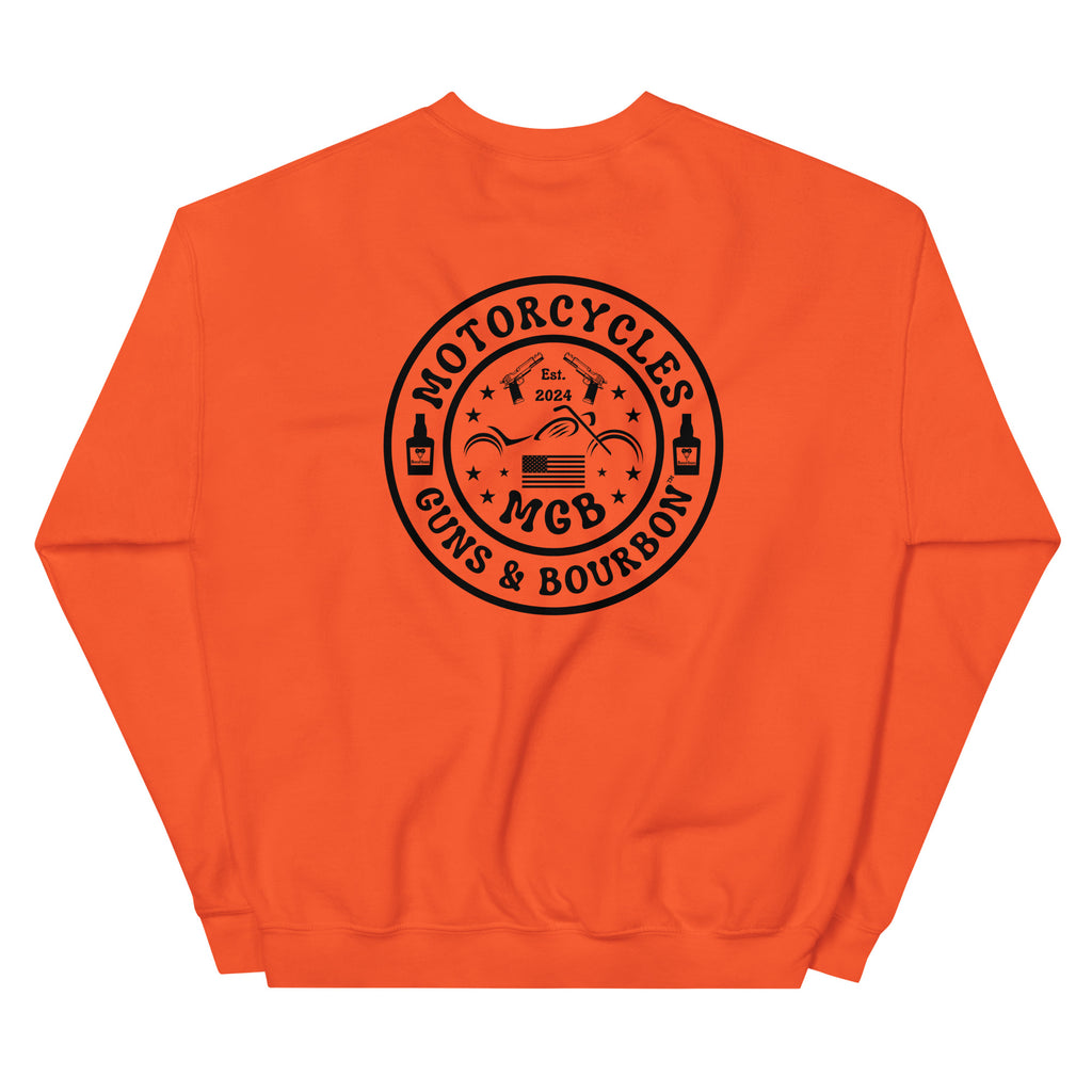 Motorcycles Guns And Bourbon Sweatshirt-MGW Clothing