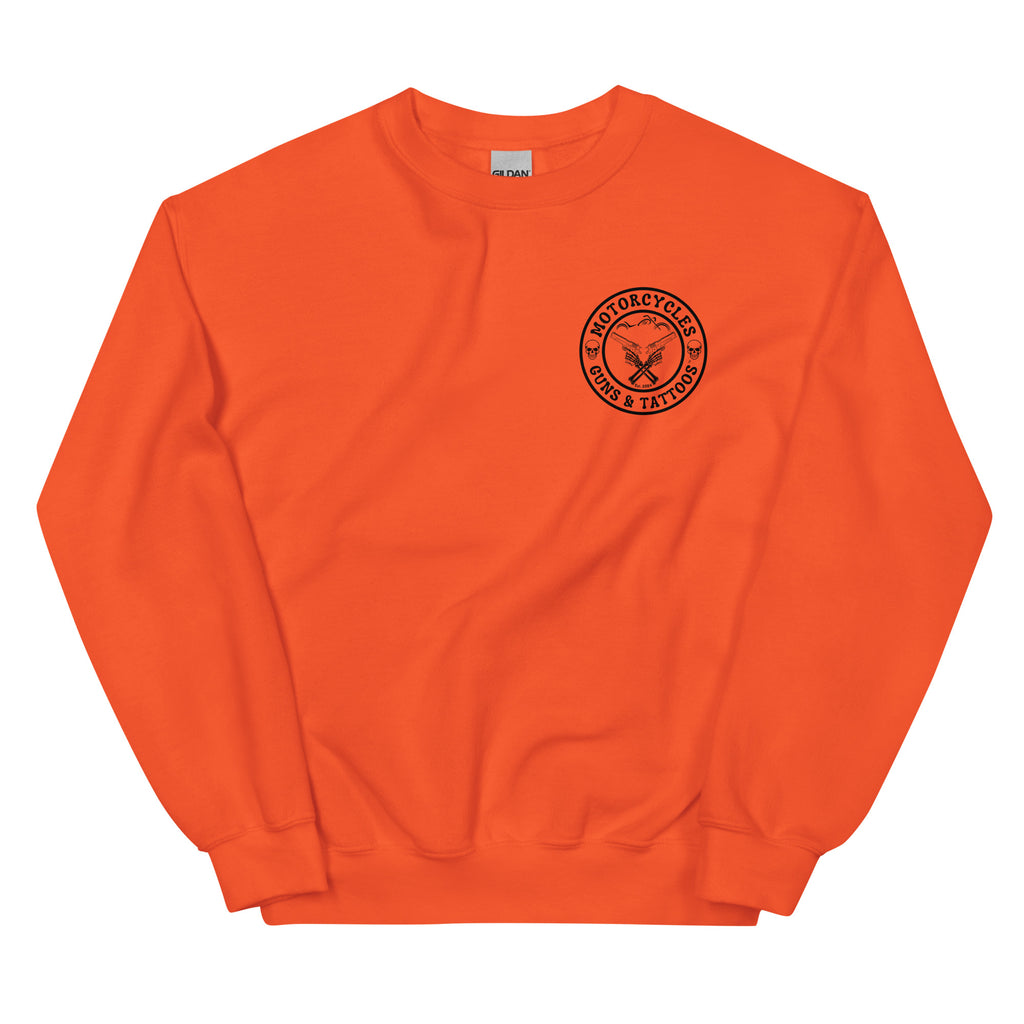 Motorcycles Guns And Tattoos Sweatshirt-MGW Clothing