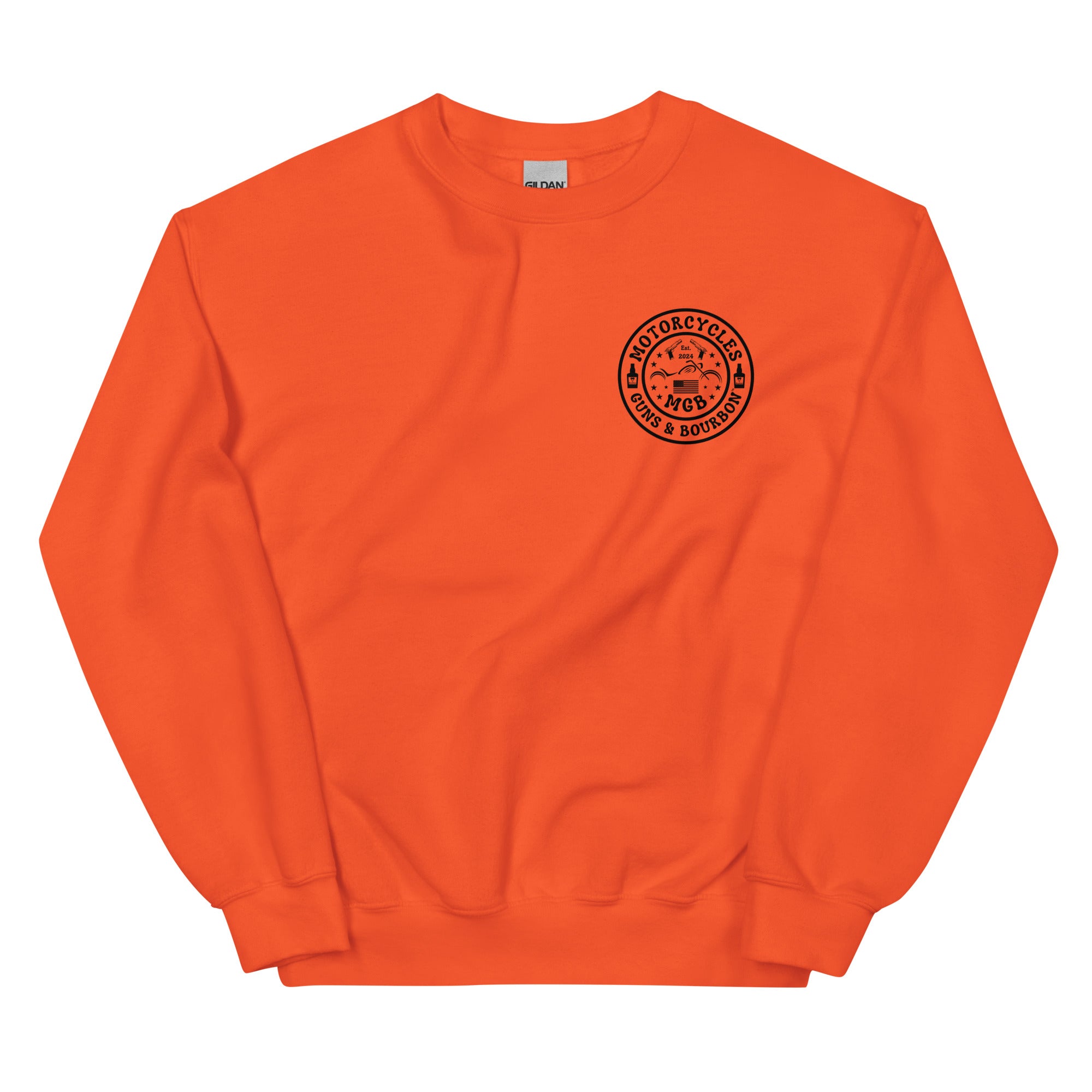 Motorcycles Guns And Bourbon Sweatshirt-MGW Clothing