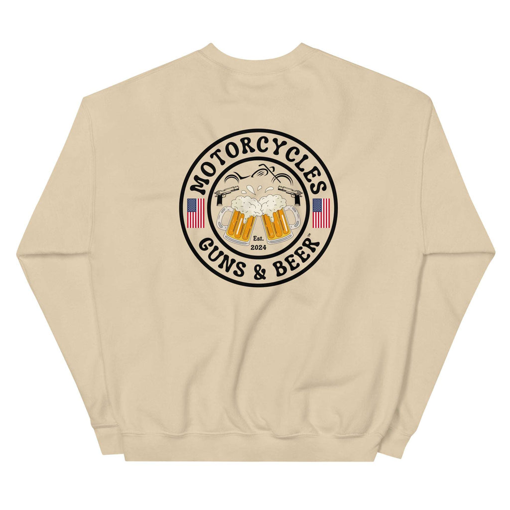 Motorcycles Guns And Beer Sweatshirt - MGW Clothing