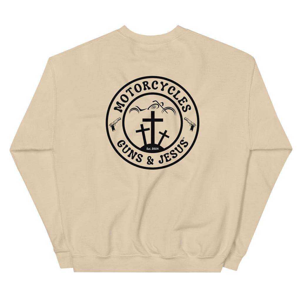 Motorcycles Guns And Jesus Sweatshirt-MGW Clothing