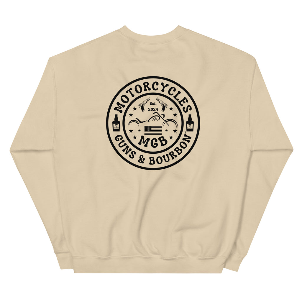 Motorcycles Guns And Bourbon Sweatshirt-MGW Clothing